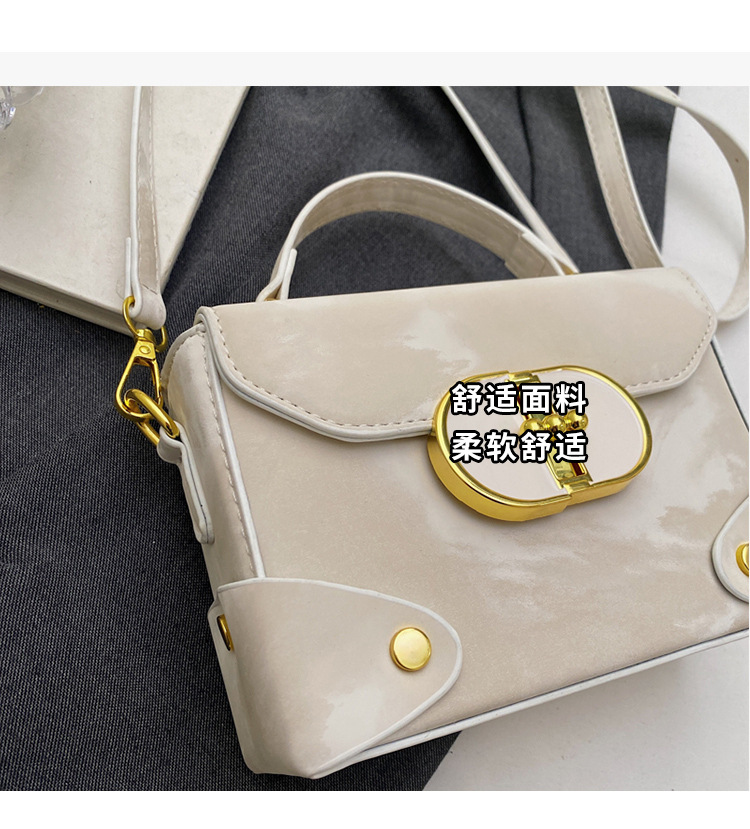 Fashionable and trendy small bag 2025 new women's bag, summer casual and simple crossbody bag, hand-held texture small square bag undefined