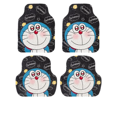 Avtomobil döşəmə paspasları | foot mat washable single piece - silk-circle-blush-doraemon-four-piece-set-front-foot-pad-5064-rear-foot-pad-5050