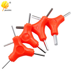 Triangular internal hex wrench Y-shaped wrench multi-purpose three-way wrench internal hex six-sided car bicycle repair tool