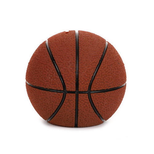Creative sport-style basketball and soccer coin bank, minimalist casual desktop decor craft money bank