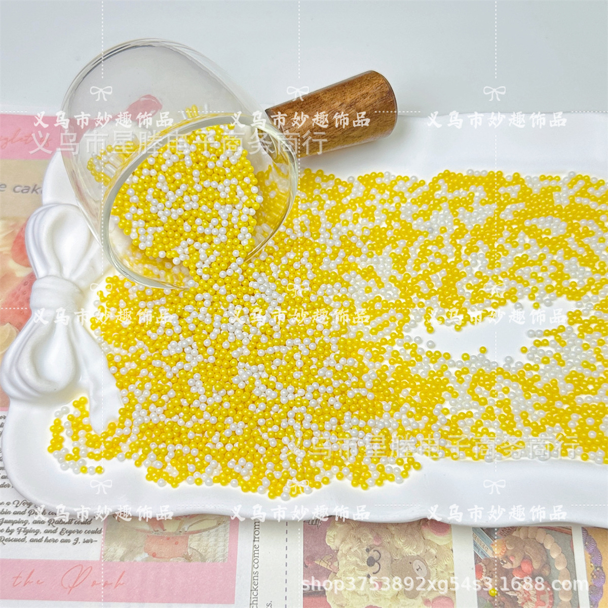 2mm color mezclado, color sólido no poroso, pintura de vidrio, cuentas de arroz, accesorios de joyería de bricolaje hechos a mano, pegamento de crema, relleno de limo