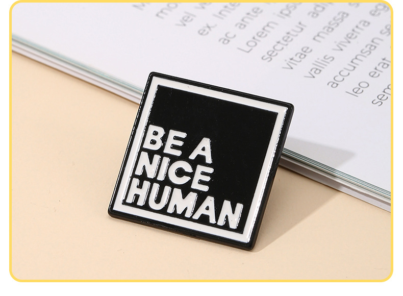 9g Weight Casual Simple Style Pin Letter Alloy Enamel Unisex Brooches