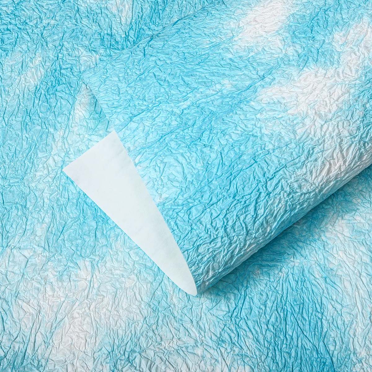 Papel de piedra hecho a mano, material de embalaje de flores, papel de textura, papel de textura de pliegue de doble capa, floristería, material floral, papel de embalaje