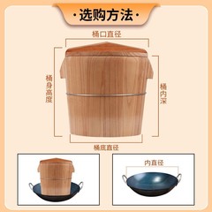 Steam bucket steamed rice, wood bucket spring onion wood bucket rice, steamed rice bucket rice steamer, homemade wood grain rice, handmade steamed bamboo steamer manufacturer