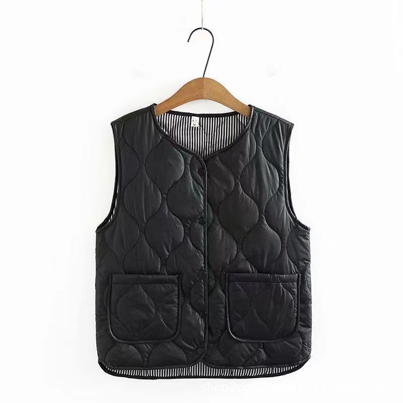 Autumn and Winter Clothing Light Down Cotton Vest plus size Women's Warm Wearing Waistcoat for Middle-aged Mothers Women's Slimming Vest