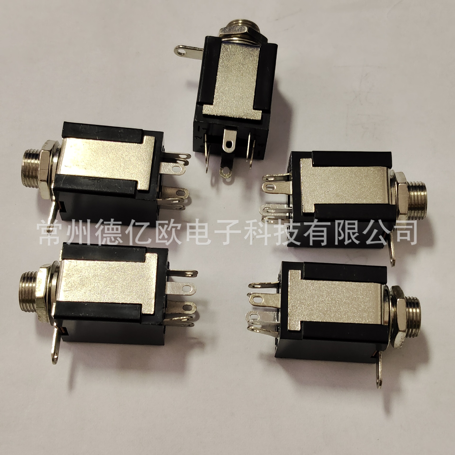 6.35双声道 6.3母三芯立体声带开关 铜座