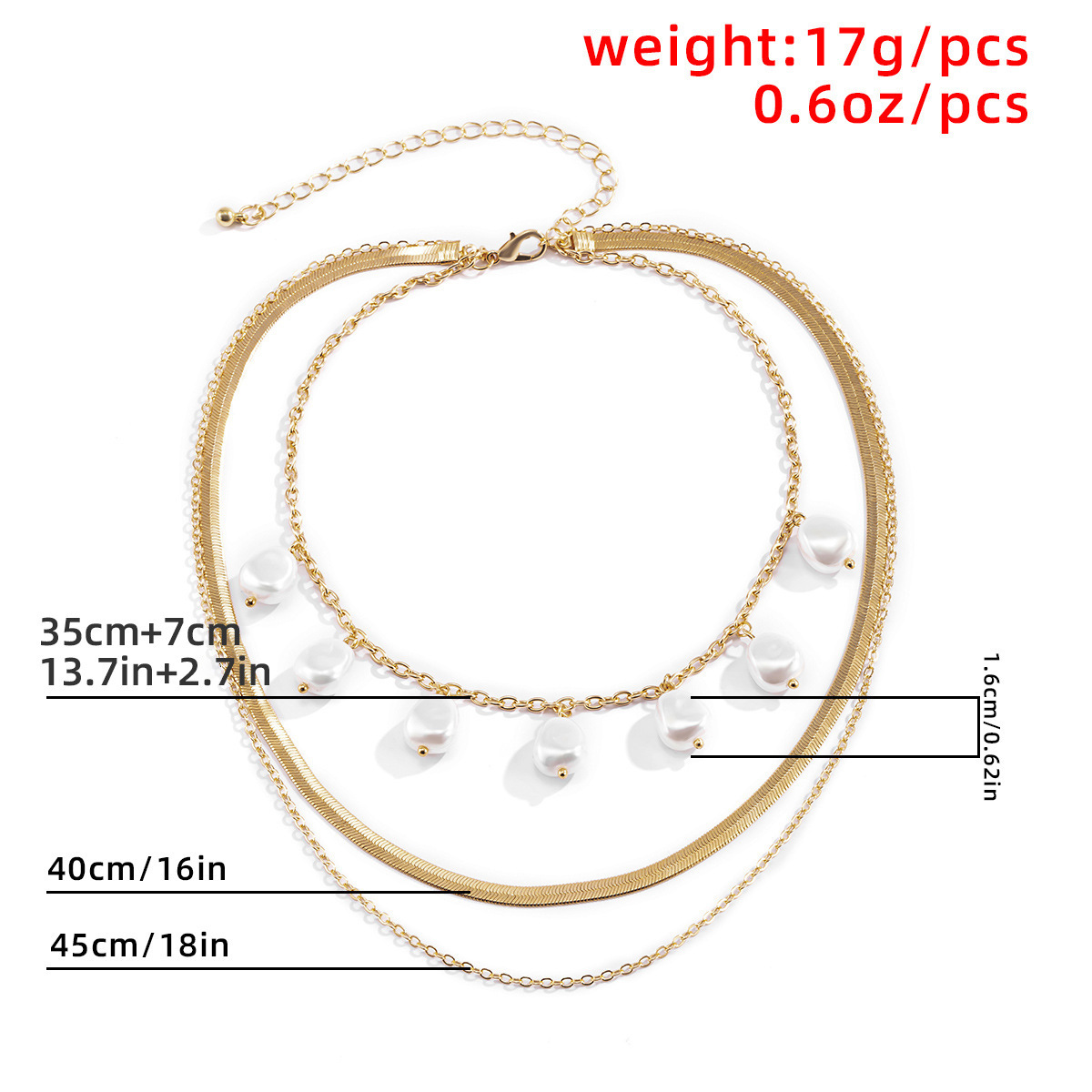 Collier avec pendentif en forme d'étoile en perles et perles artificielles de style métal_voghion.com