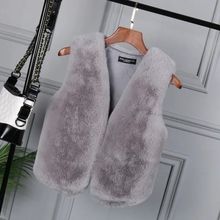 海宁2025秋冬新款仿兔毛毛马甲女短款坎肩背心皮草外套女年轻款