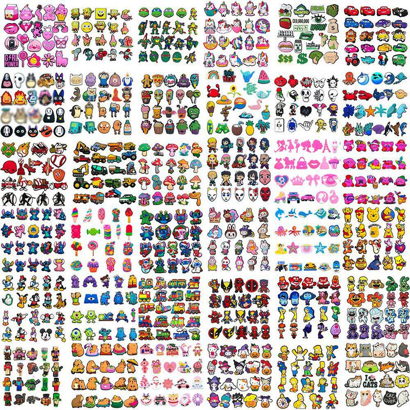 Jibbitz Clogs Shoes 350 Popular Set Shoes Accessories DIY Soft Rubber Shoe Accessories Shoe Buckles Pvc Jewelry Jibbitz Clogs Shoes 350 Popular Set Shoes Accessories DIY Soft Rubber Shoe Accessories Shoe Buckles Pvc Jewelry
