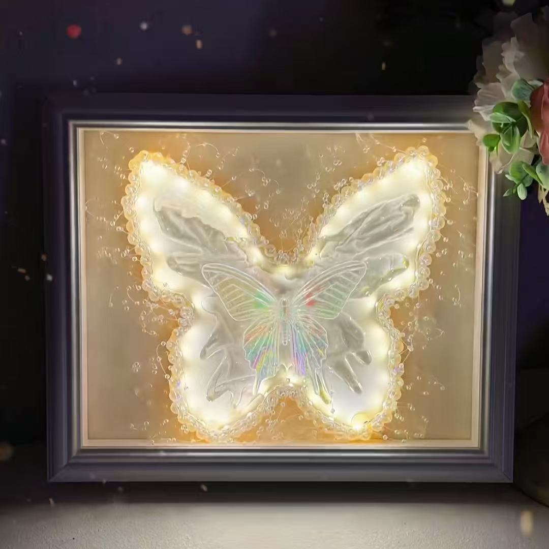 梦幻蝴蝶相框小夜灯
