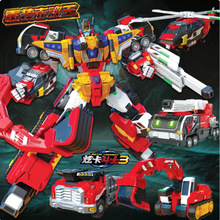 正版炫卡斗士3第三季玩具四合体重装赤魂王变形机器人2汽车金刚