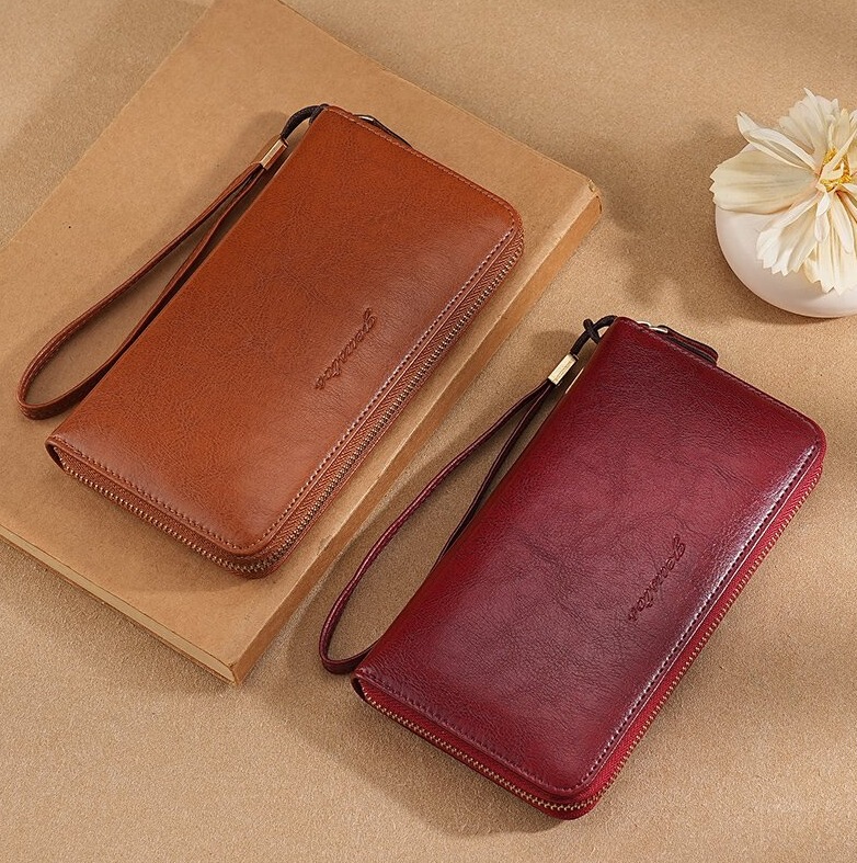 Women's Wallet, Long Style, 2025 New Model, Large Capacity, Integrated Zipper Clutch, Can Hold Mobile Phone and Wallet