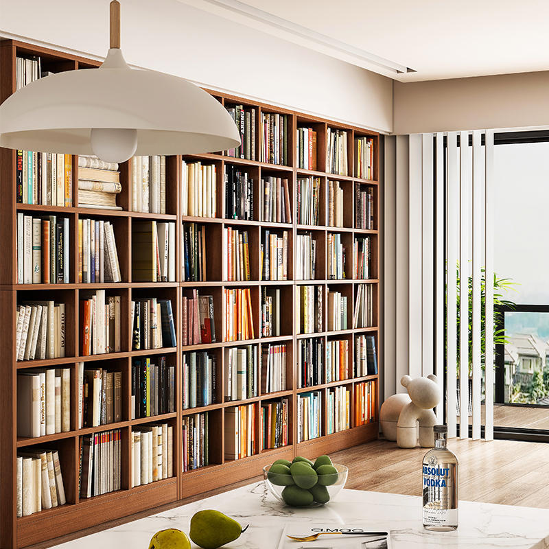 Estante de libros doméstico simple contra la pared piso multiplaza artículos decoración sala de estar mostrador gabinete de almacenamiento estante de rejilla librería