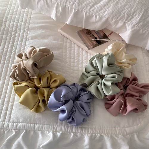 Korean ins style simple and versatile large intestine hair tie French style high-end temperament internet celebrity hair rope Japanese and Korean hair accessories