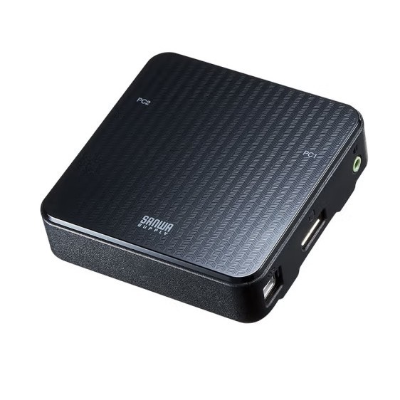 SANWA SUPPLY山业KVM切换器DP显示器键鼠共享器2进1出SW-KVM2WDPU