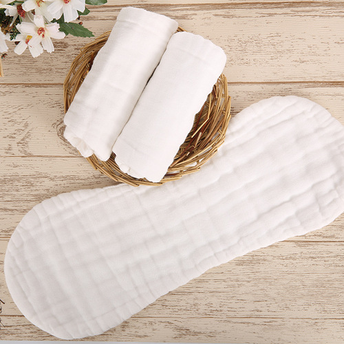 Baby diaper pure cotton newborn baby spring and summer baby washable cotton gauze breathable diaper pure cotton diaper meson cloth