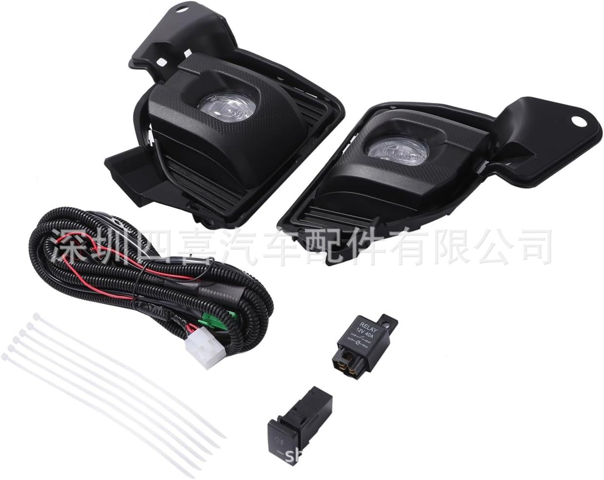 Suitable for Toyota Hiace Hiace 14~22 Years Led Lens Fog Lamp Daytime Running Light Front Fog Lamp White Light