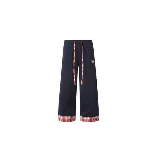 American retro rolled sports pants for women's autumn and winter 2025 new style design loose straight wide-leg casual pants