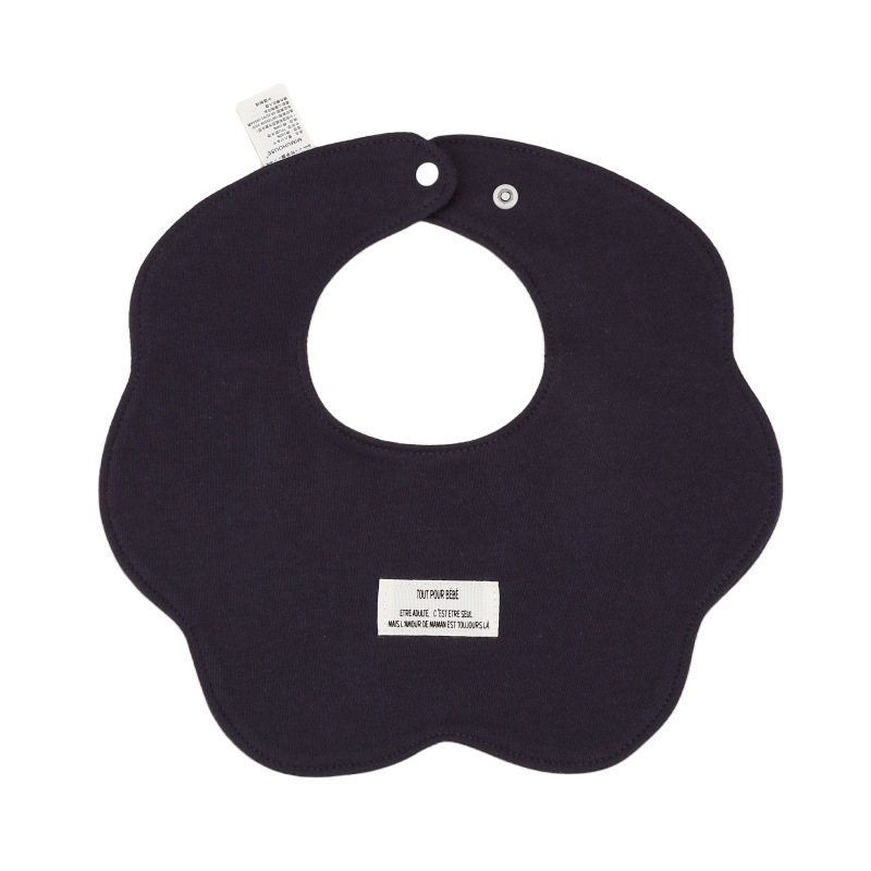 Babero Impermeable en Forma de Pétalo para Bebés de Algodón