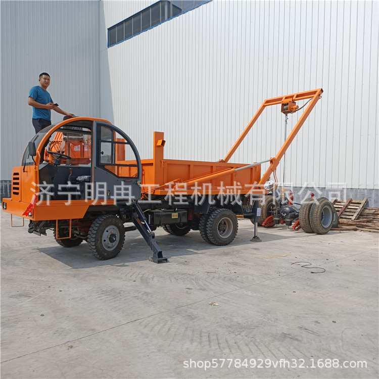 白事专用龙门吊随车挖 丧葬一条龙挖坑吊棺材运输车 厂家批发零售