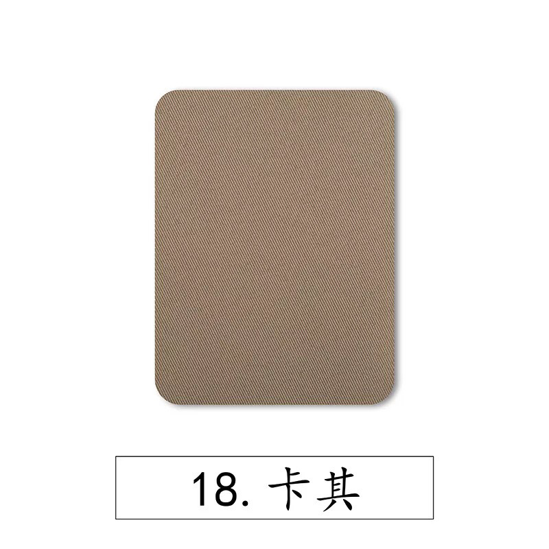 Color rectangular imitación parche de denim parche de planchado rodilla codo parche de tela de reparación de decoración de corte aleatorio