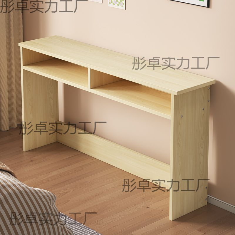 Long Table Against the Wall, Narrow Table, Sandwich Table, Simple Computer Table, Bedroom Bedside Wall, Nailed Bedside Desk