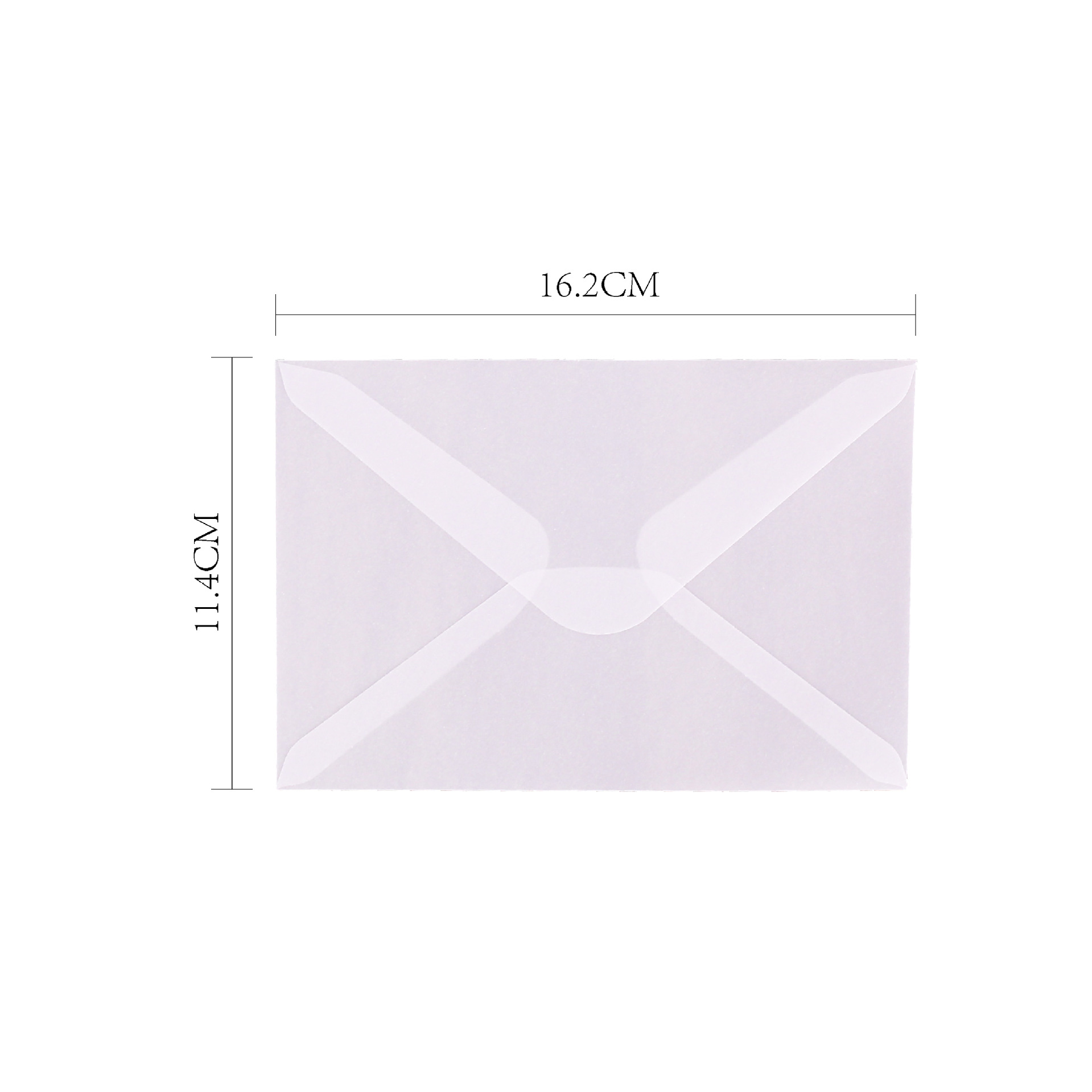 Sobres de papel de ácido sulfúrico transparente al por mayor bolsa de embalaje de invitación de boda tarjeta de bronceado manicura de sentido avanzado bolsa de sobres en blanco