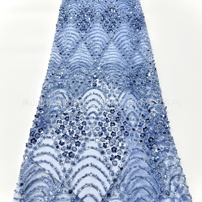 Fabricante de ropa de boda retro ligera de lujo accesorios de vestido al por mayor lotes transfronterizos tela de bordado rápido