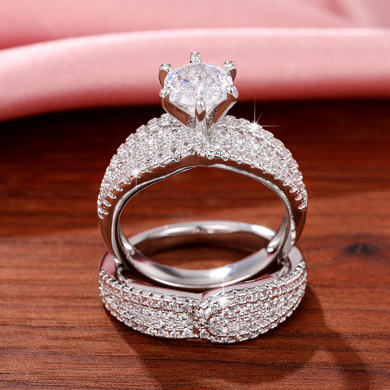 Ig Style Shiny Solid Color Copper Inlay Zircon Rings display picture 3