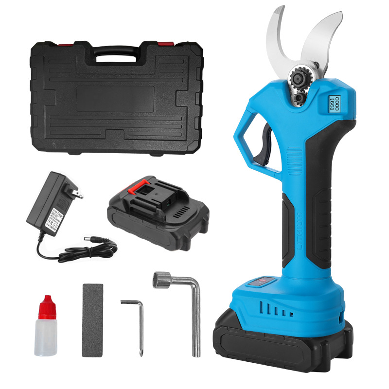 园艺无绳电动剪刀树枝剪 充电式电动果树剪 跨境锂电修枝剪4.0