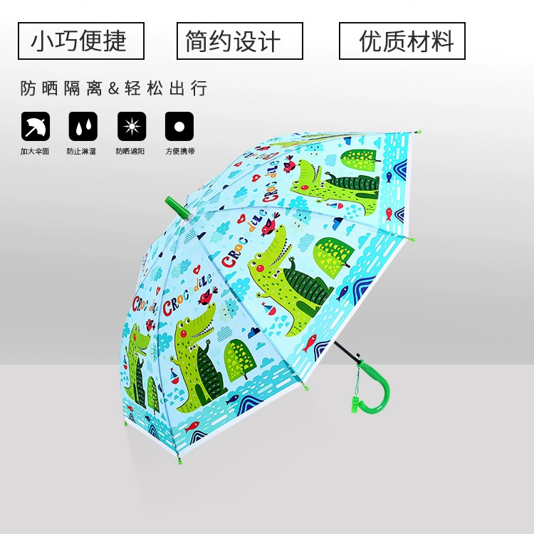 Новый мультяшный детский зонт, смешанный цвет, поверхность зонта Eva, может быть напечатана с логотипом, подставка для зонтов, детский открытый зонт