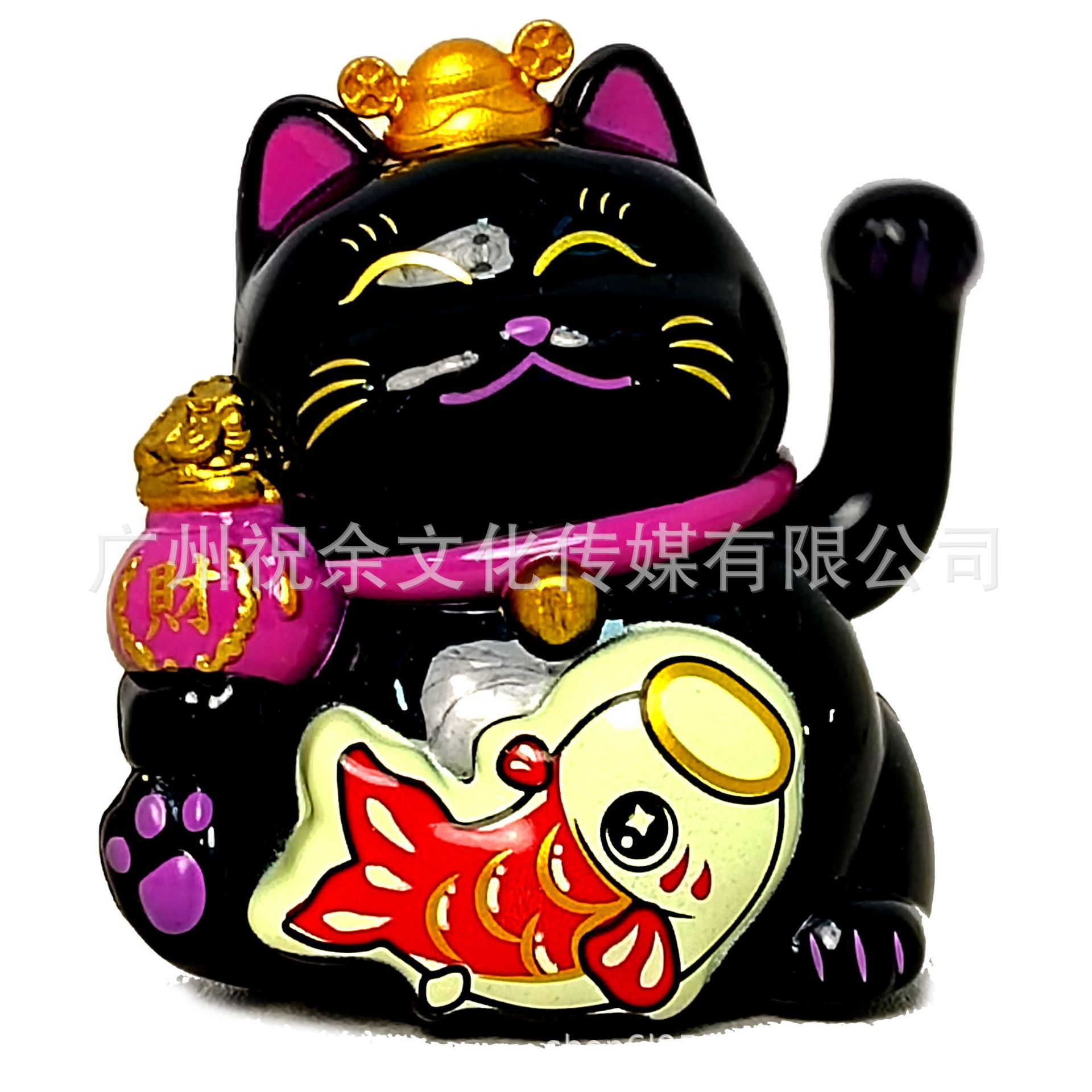 Mini adornos de la suerte para gatos y accesorios de regalo para coches de tienda de manualidades con cubiertas antipolvo