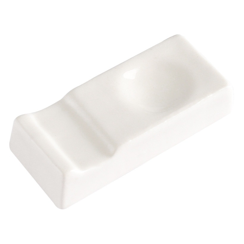 Wholesale pure white ceramic chopsticks holder dual-use chopsticks holder multi-purpose chopsticks pillow spoon holder spoon chopsticks holder hotel Table tableware
