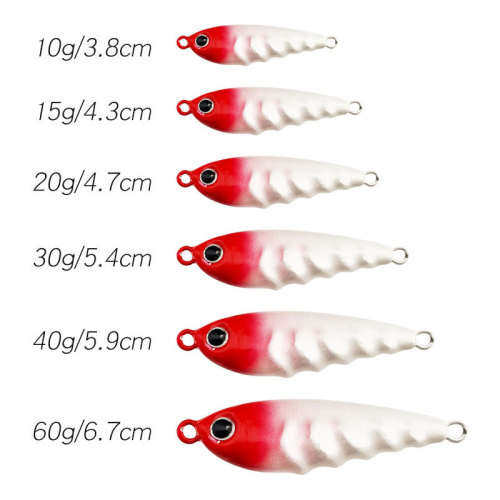 批发路亚铁板10g-60g多色远投铅鱼淡水海钓三本钩鱼饵仿真假饵