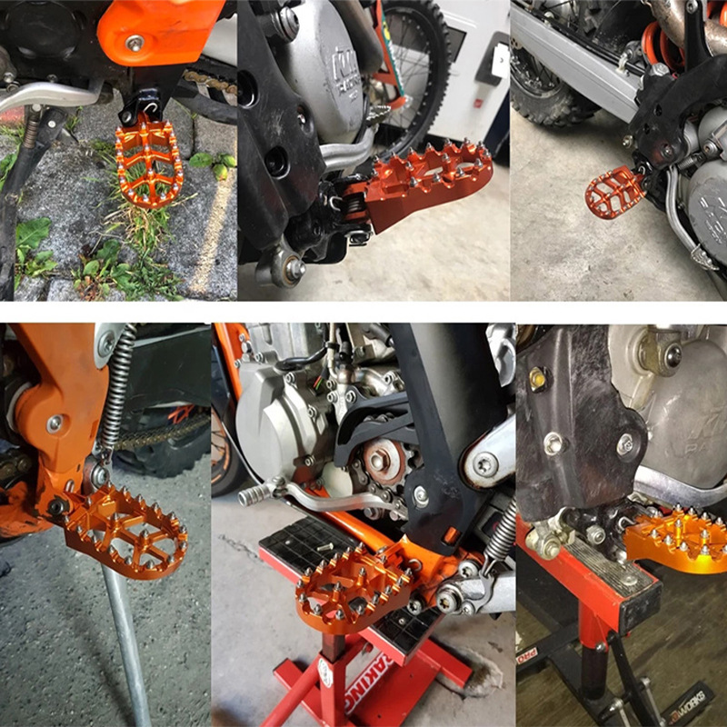 Cross-country motorcycle pedal SX125/250 SXF/XCF/250/350/450 modified CNC aluminum alloy pedal