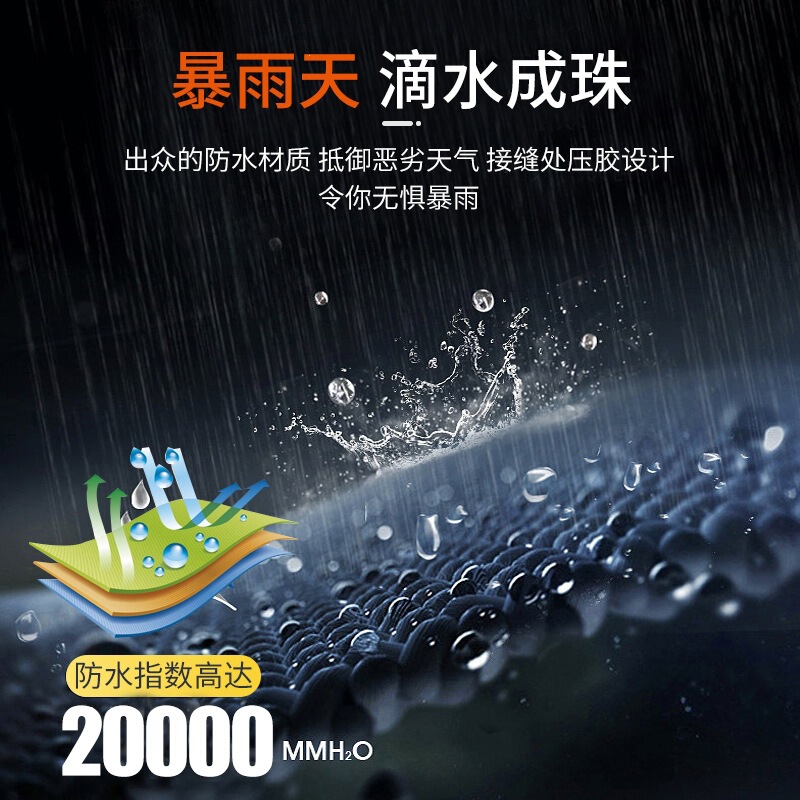 Cycling Raincoat Two-Piece Set for Men, Meituan Delivery Rider, Heavy Rain Protection, Motorcycle Riding Suit, Raincoat and Rain Pants E18