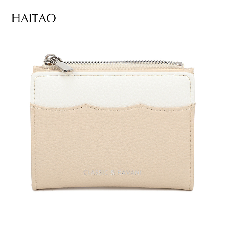 2025 nuevo color de contraste lindo alto valor de la cara multi-tarjeta billetera transfronteriza corta billetera de moda para mujeres