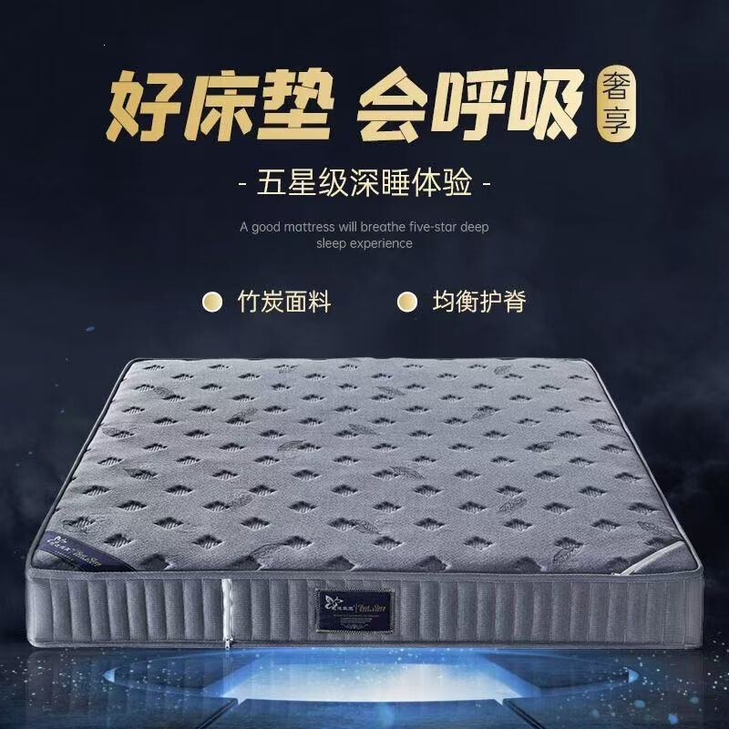 Simmons Spring Mattress Soft and Hard Dual-Use Mattress Home Sleeping Pad 20cm Thick Hotel Double Elderly-Friendly Mattress Simmons Spring Mattress Soft and Hard Dual-Use Mattress Home Sleeping Pad 20cm Thick Hotel Double Elderly-Friendly Mattress
