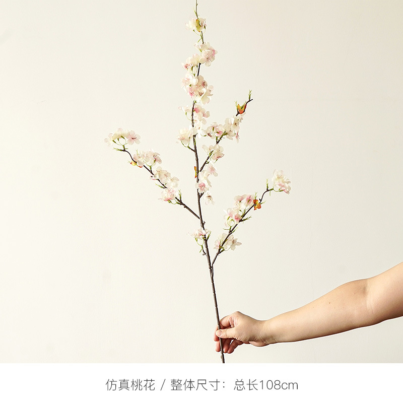 Flor de cerezo de rama larga rosa pálido (108 cm)