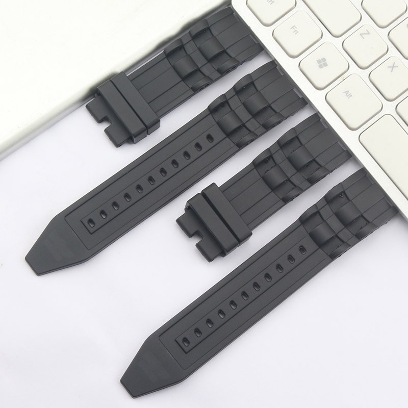 Suitable for Invicta Invicta Sports Watch Strap Black 26mm Silicone Rubber Watch Strap Accessories for Men