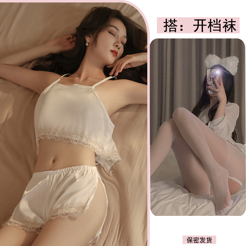 흰색 + 흰색 오픈 양말