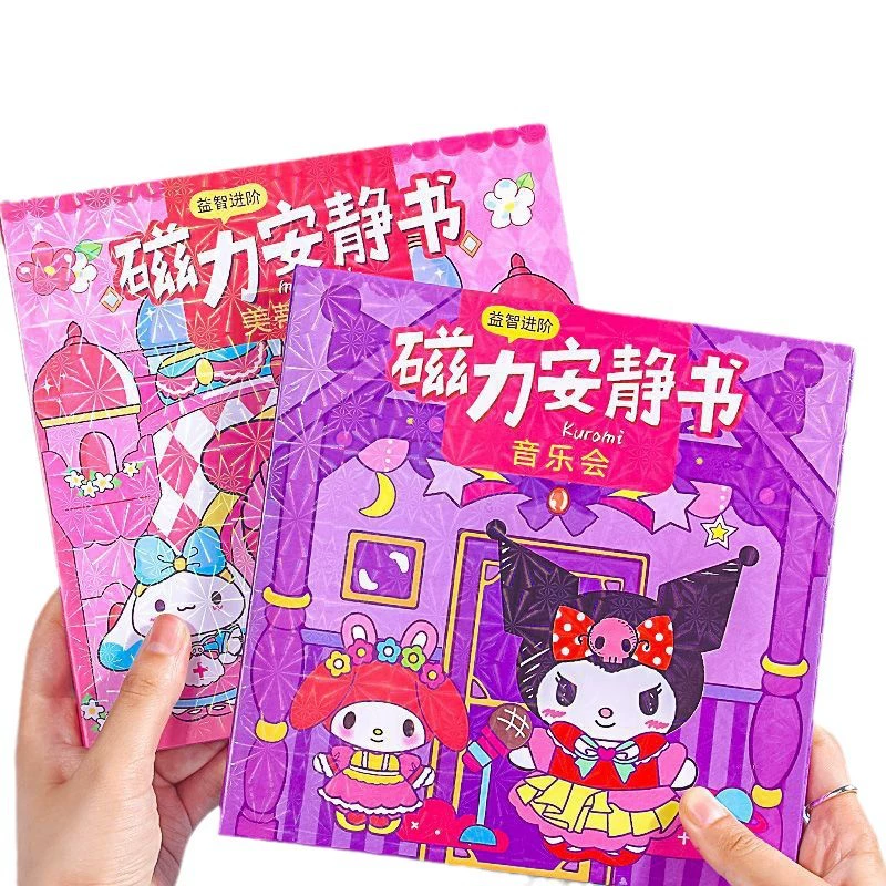Sanrio, настоящий магнитный самоклеящийся магнит на холодильник, умная игрушка, ручная работа, 12 лет