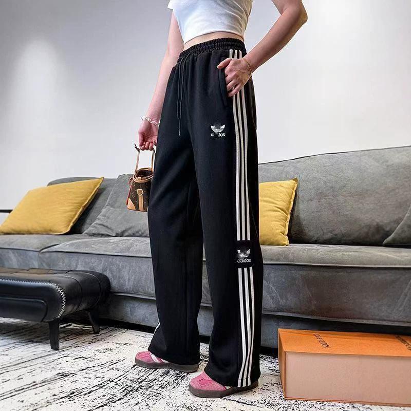 Cross-Border Clover Embroidery Three-Stripe Casual Pants Unisex Spring and Autumn Fashion Sports Pants Couple Jogger Pants