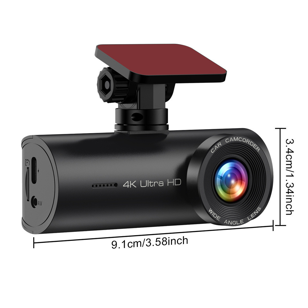 Cross-Border 4K Driving Recorder Front and Rear Dual Camera Wifi Ultra-High Definition Night Vision 24H Parking Monitoring Gps Reversing Image