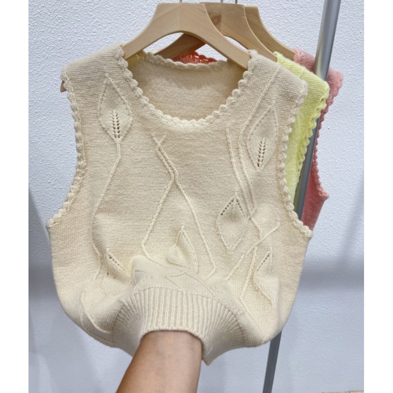 24 invierno Puyuan cuello redondo agujero de reducción de la edad camisa de punto de hombro chaleco de cavalo de caza de otoño nuevo image 7