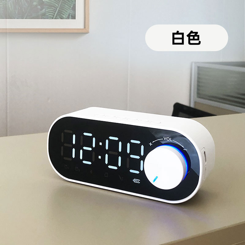 新型の重いサブウーファのミニbluetoothスピーカーのカードのダブル目覚まし時計の小さいプログラムの無線の贈り物のクロスボーダーのbluetoothの音響|undefined