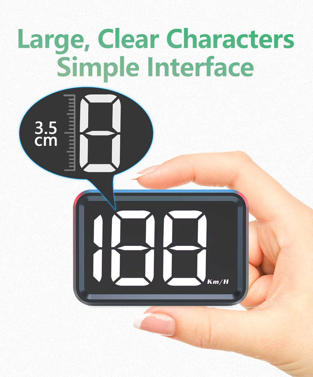 HUD Head-Up Display Car-mounted Beidou GPS Speed Display New Energy Multi-functional Instrument Head-Up Instrument Speedometer