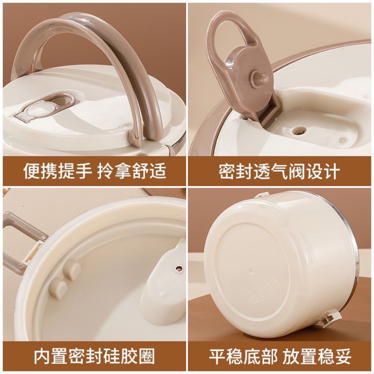 Fabricante al por mayor aislamiento de acero inoxidable caja de almuerzo regalo multicapa caja de almuerzo explosión de sonido caja de almuerzo de estudiantes LOGO