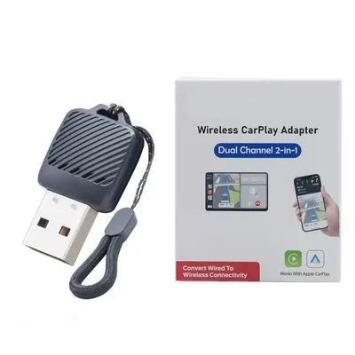 Cross-Border Wired to Wireless Carplay Box Suitable for Apple Two-In-One Car Interconnection Box Adapter (Simsiz CarPlay və Android Auto) - apple-dedicated-wireless-carplay