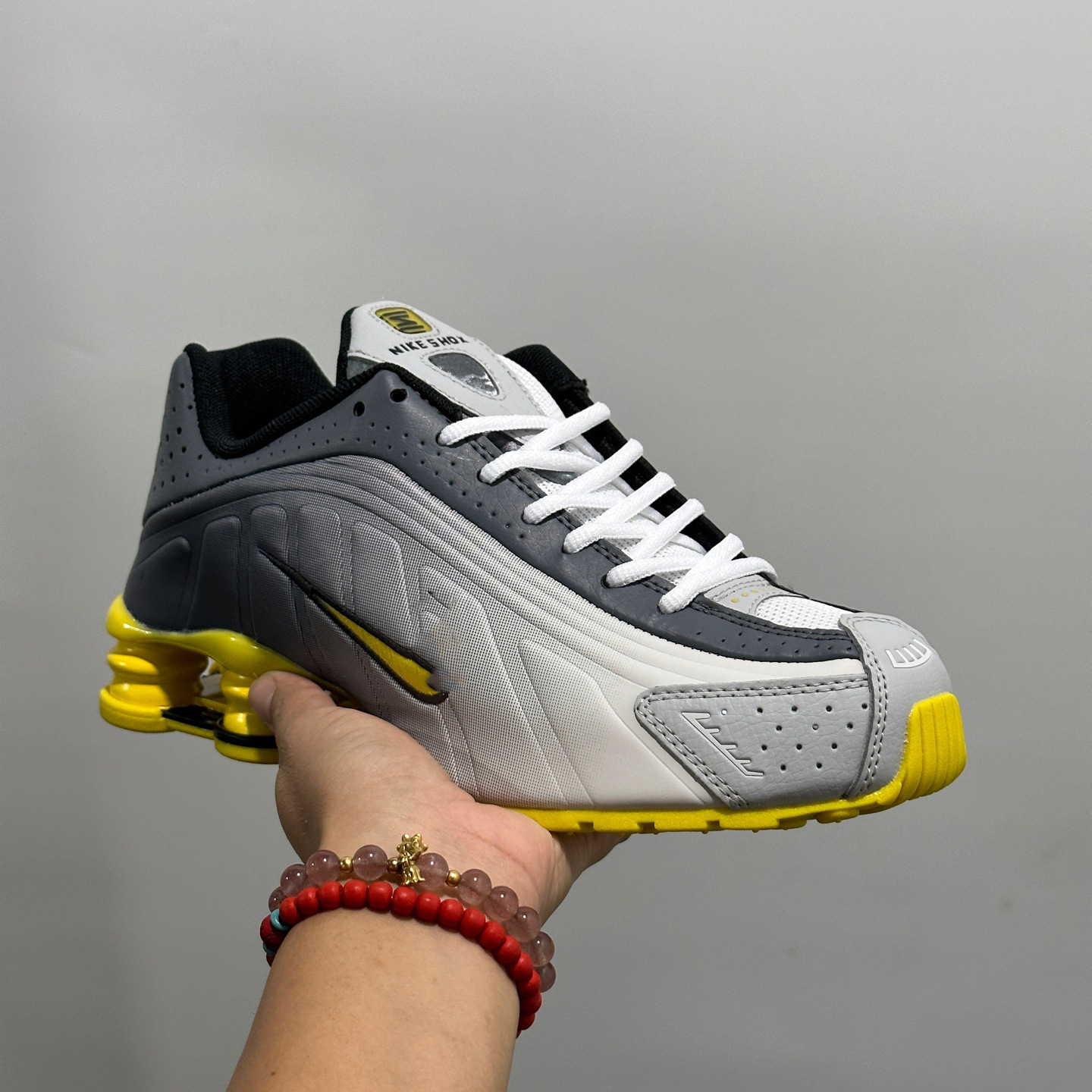Tenis de Running con Cámara de Aire SHOX R4 Malla y Caucho Transpirable, Antideslizante para Correr y Deportes